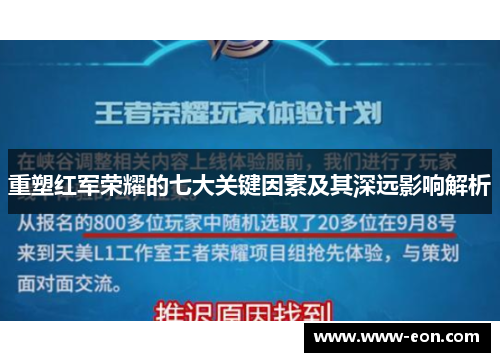 重塑红军荣耀的七大关键因素及其深远影响解析